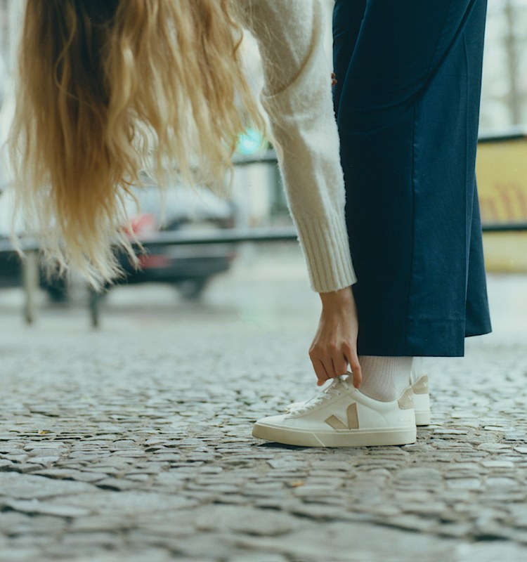 veja sneakers campo 皮革 白色 CP0502920