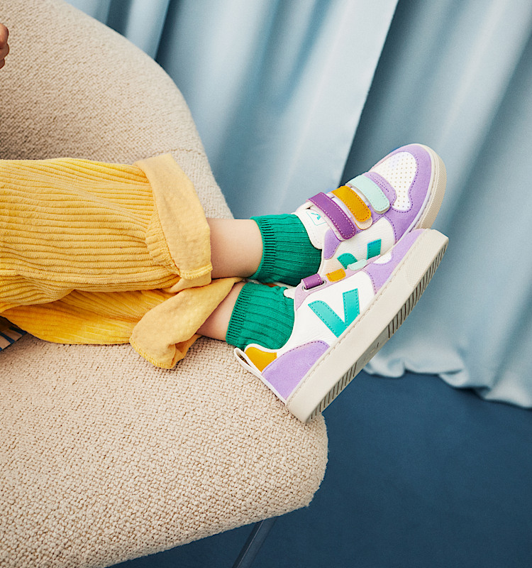 veja zapatillas small-v-10 cuero multicolor CV0503803