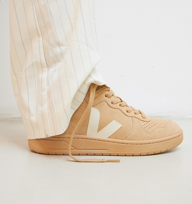 veja baskets v-15 suède beige VQ0303593