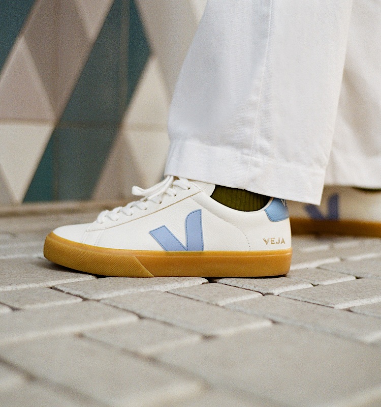 veja sneakers campo läder vit CP0503645