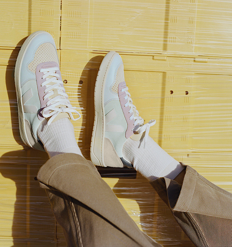 veja sapatilhas v-10 camurça multicolor VX0303119