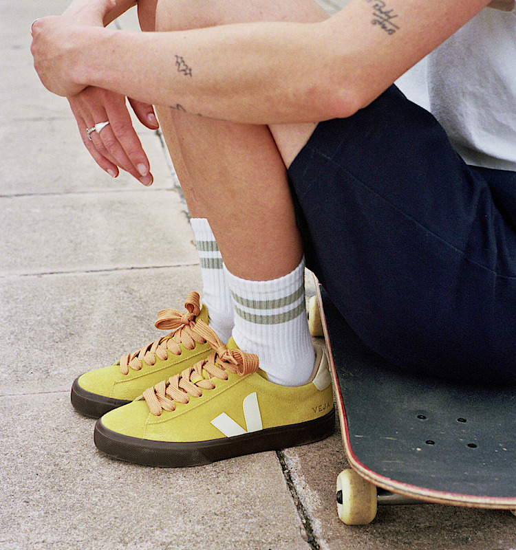 veja sneakers campo 麂皮 黄色 CP0303694