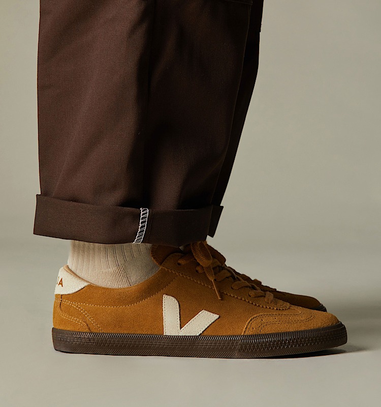 veja sneakers volley 麂皮 褐色 VO0303724