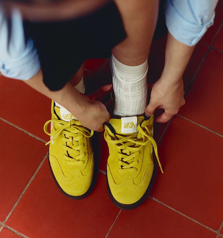 veja sneakers volley 麂皮 黄色 VO0303849