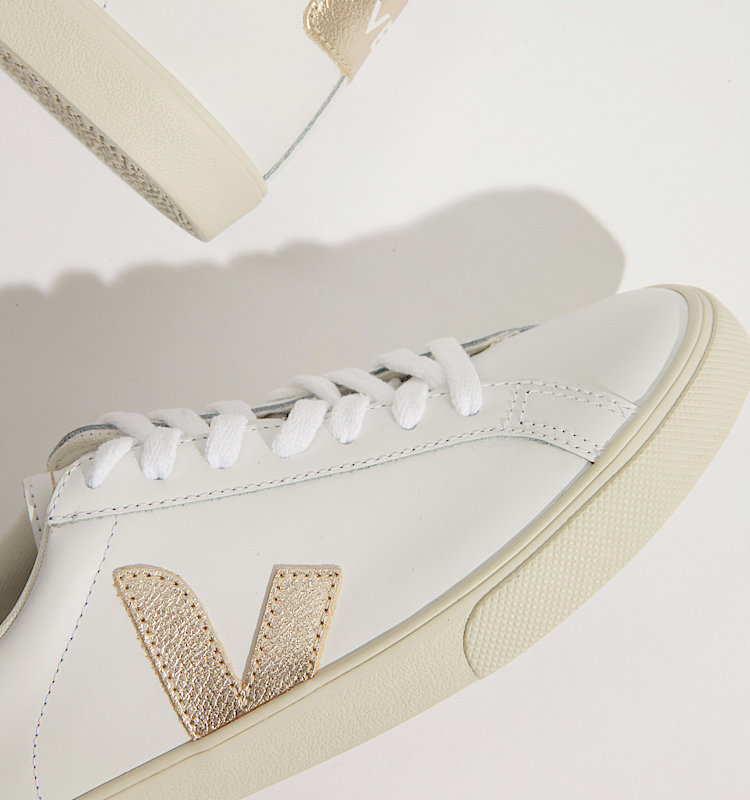 veja baskets esplar-logo cuir blanc EO0202490