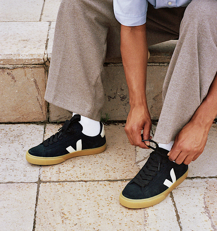 veja sneakers campo 麂皮 黑色 CP0303692