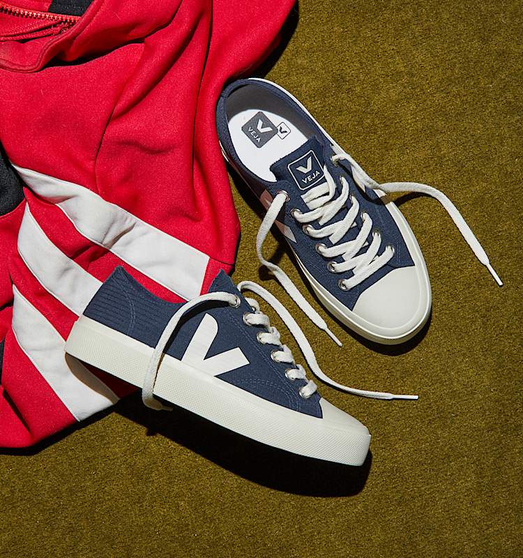 veja sneakers wata-ii-low 防裂布 蓝色 PL1903349