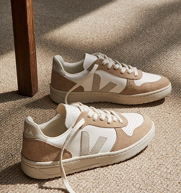 veja sneakers v-10 皮革 白色 VX0503298