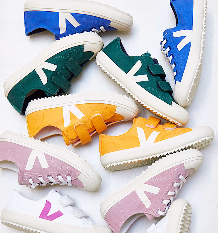 veja sneakers small-flip-el organic-cotton blue FL0103231