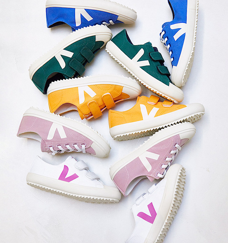 veja sneakers small-flip-el ekologisk-bomull rosa FL0103249