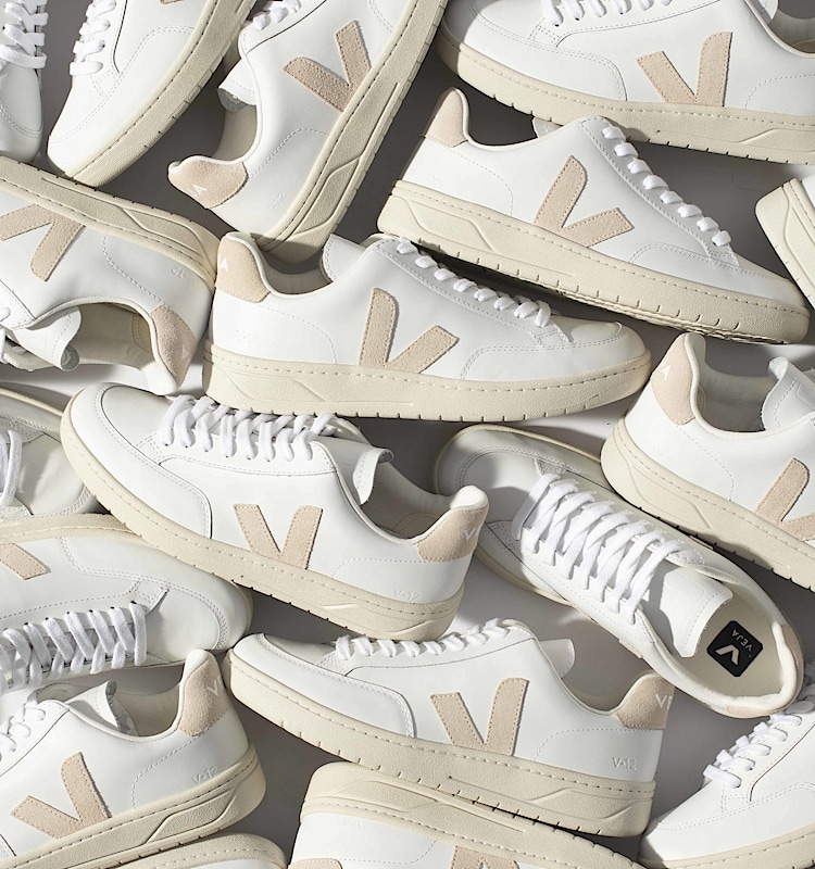 veja sneakers v-12 皮革 白色 XD0202335