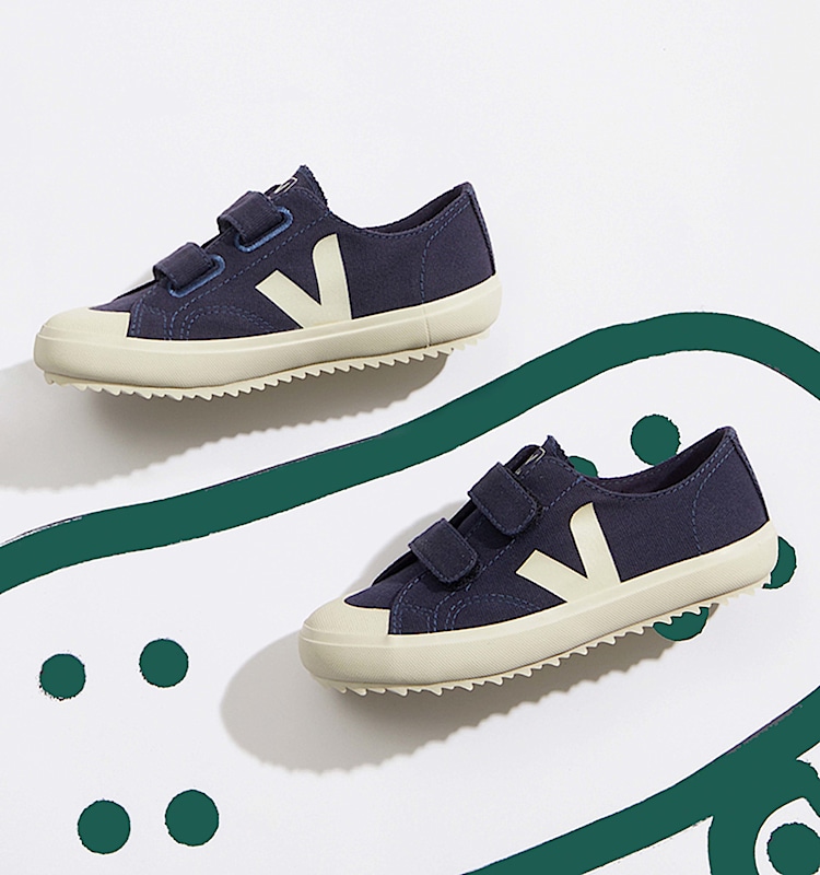 veja baskets small-ollie coton-biologique bleu OV0103071