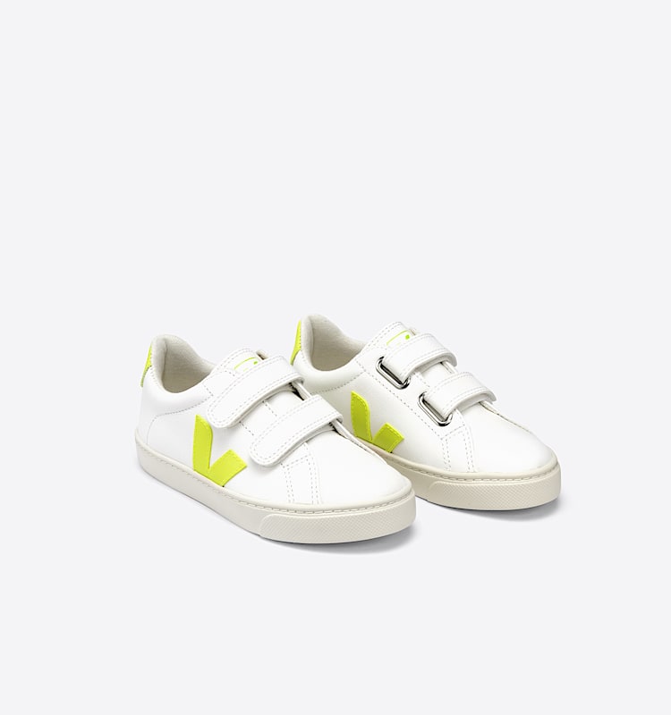 veja sneakers small-esplar leather white SV0512086 Top view