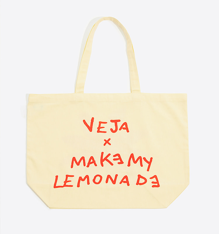 veja tote-bag algodão-orgánico bege AA0100028