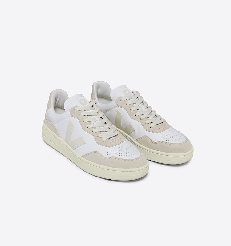 veja baskets v-90 cuir beige VD2003654 Top view