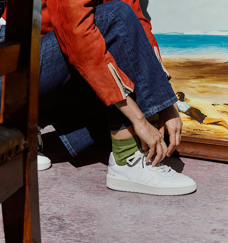 veja sneakers v-90 有机皮革 白色 VD2003708