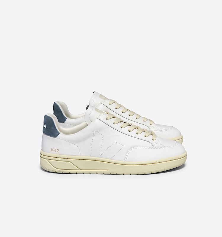 veja baskets v-12-stitch cuir blanc XS2003680 Lateral view