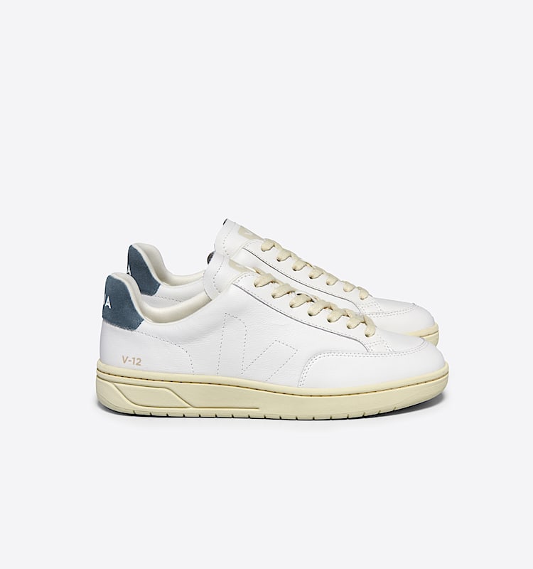 veja sneakers v-12-stitch 皮革 白色 XS2003680 Lateral view