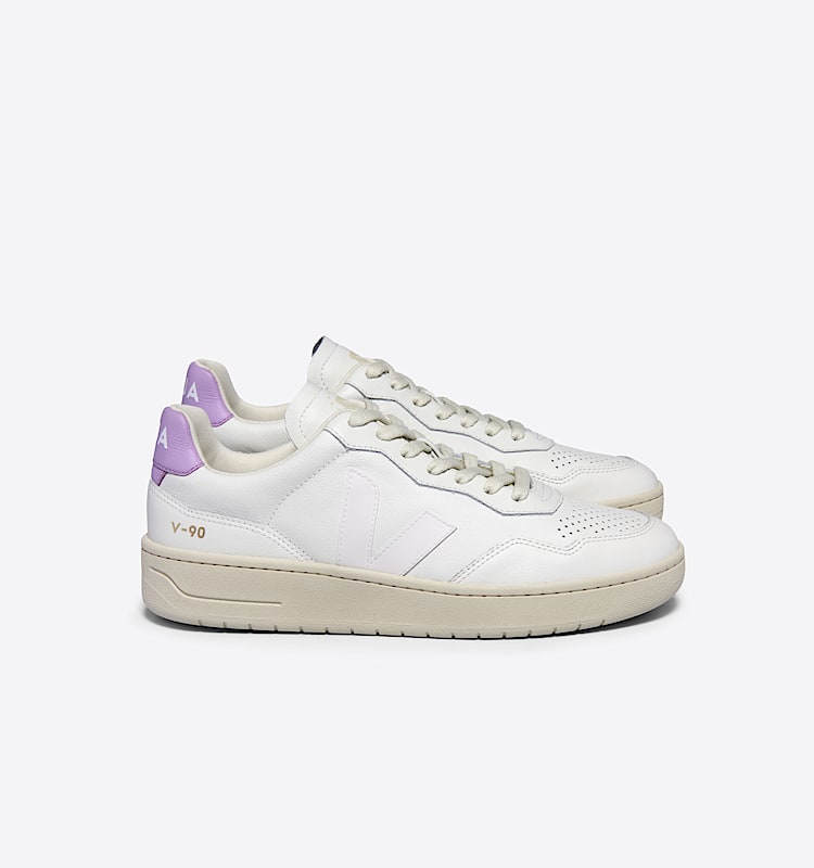 veja baskets v-90 cuir blanc VD2003708 Lateral view