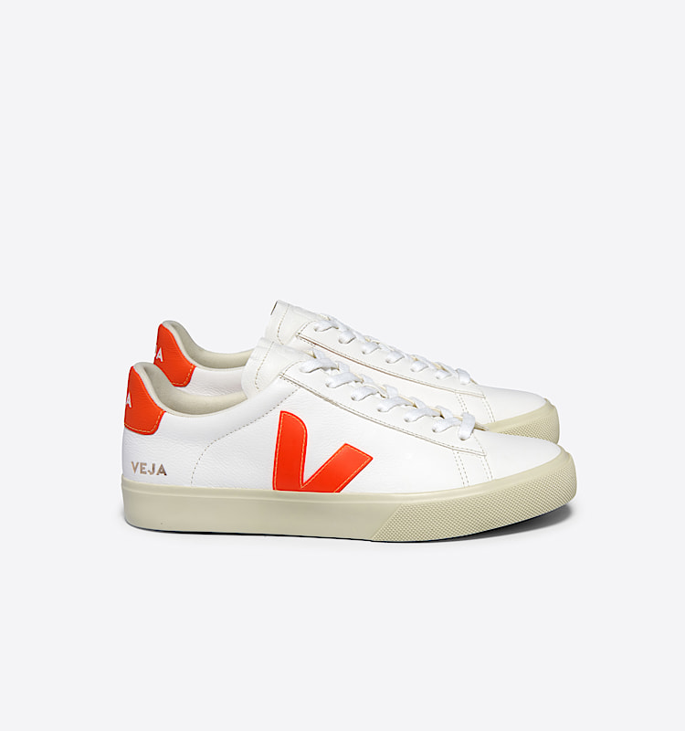 veja sneakers campo 皮革 白色 CP0503689 Lateral view