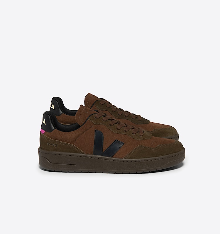 veja sneakers v-90 麂皮 褐色 VD0303663 Lateral view