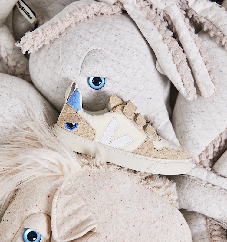 veja sneakers baby-winter pelle-scamosciata beige BF0303452