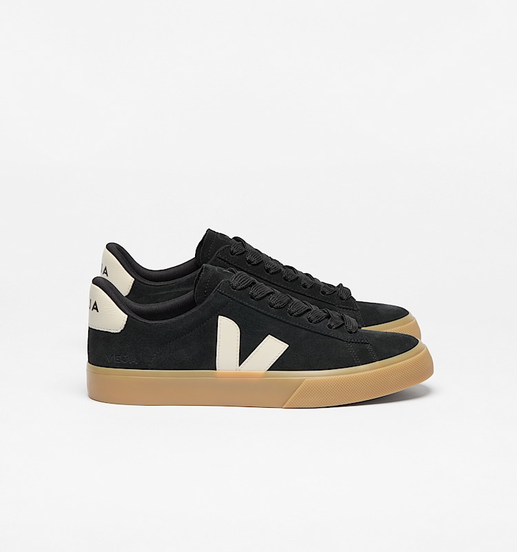 veja sneakers campo 麂皮 黑色 CP0303692 Lateral view