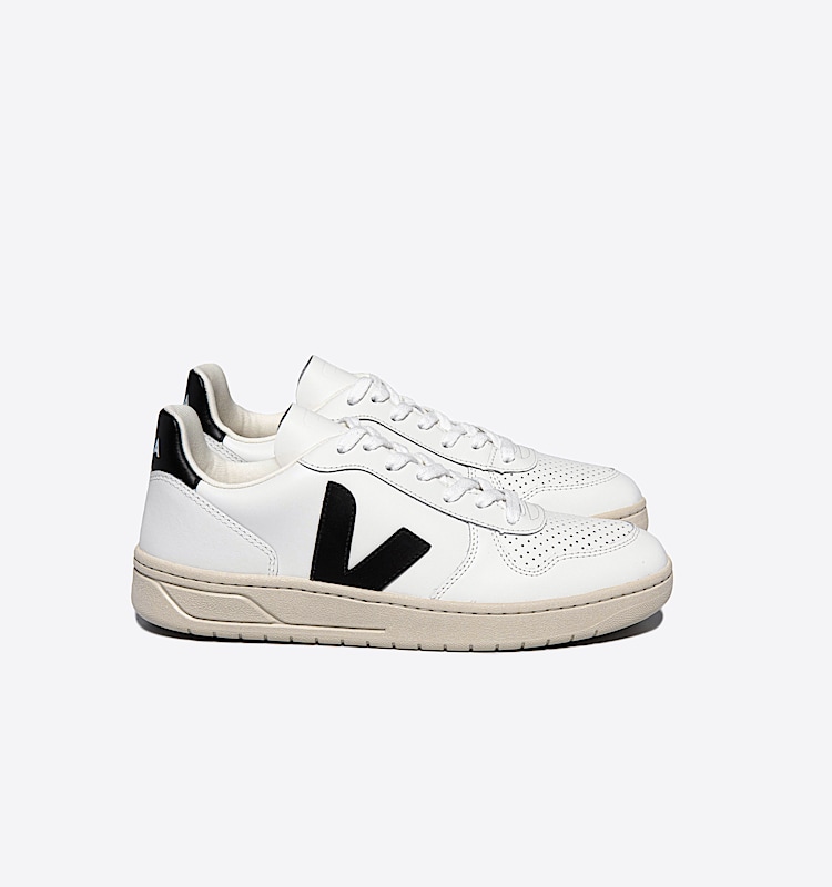 veja sneakers v-10 pelle bianco VX0200005 Lateral view