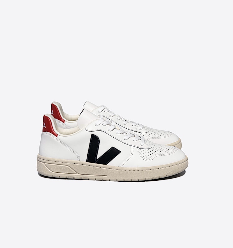 veja sneakers v-10 leather white VX0201267 Lateral view