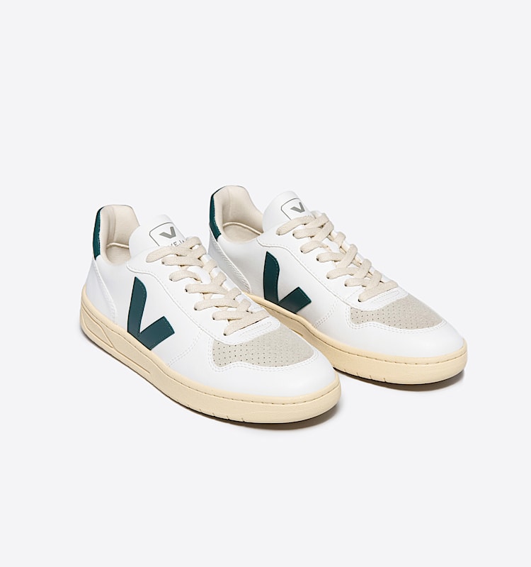 veja sneakers v-10 cuir blanc VX0703143 Top view