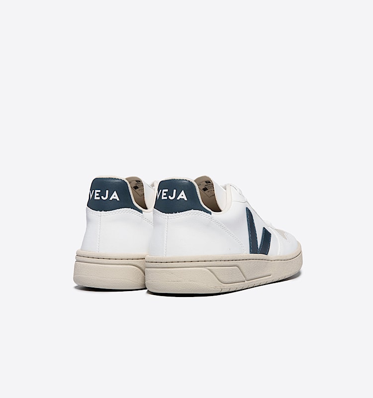 veja sneakers v-10 cuir blanc VX0702087 Back view