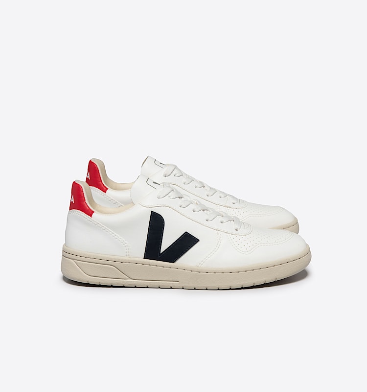 veja sneakers v-10 lær hvit VX0703096 Lateral view