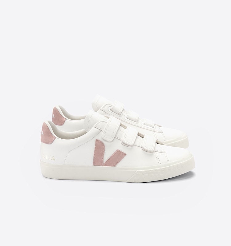 veja sneakers recife-logo cuero blanco RC0502931 Lateral view