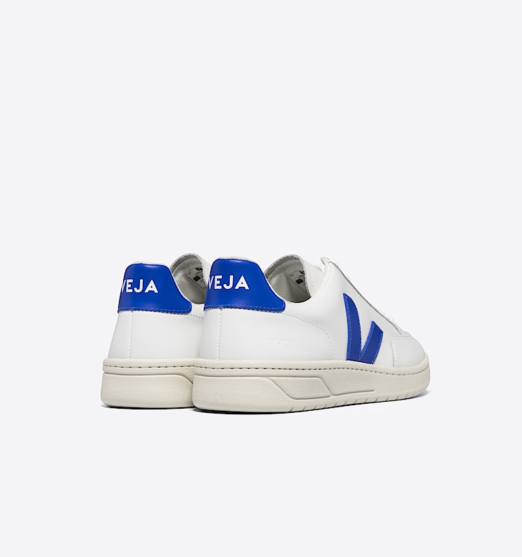 veja baskets v-12 cuir blanc XD0203104 Back view