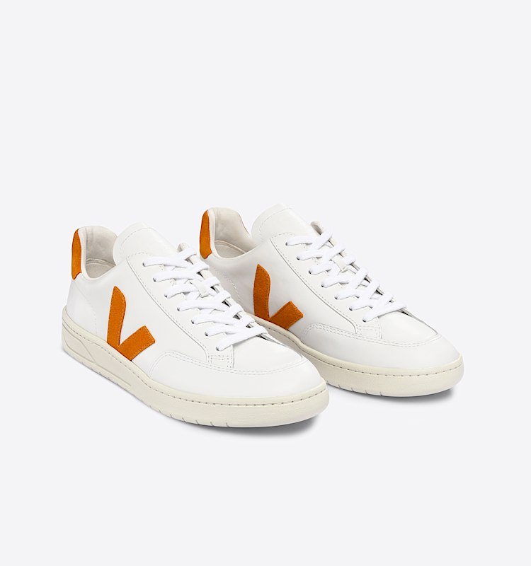 veja sneaker v-12 leder weiss XD0203113 Top view