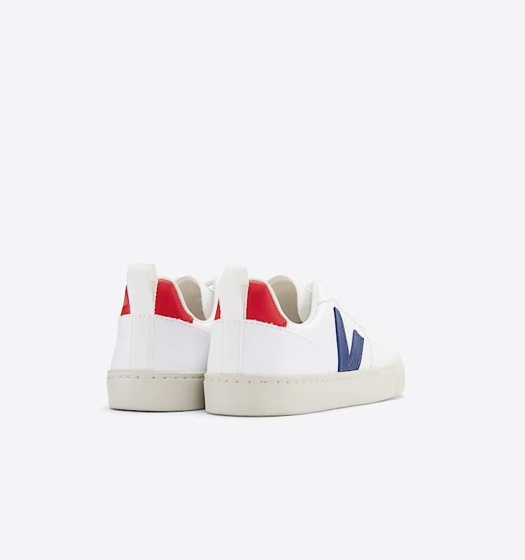 veja sapatilhas small-v-10-laces vegan branco CX0712570 Back view