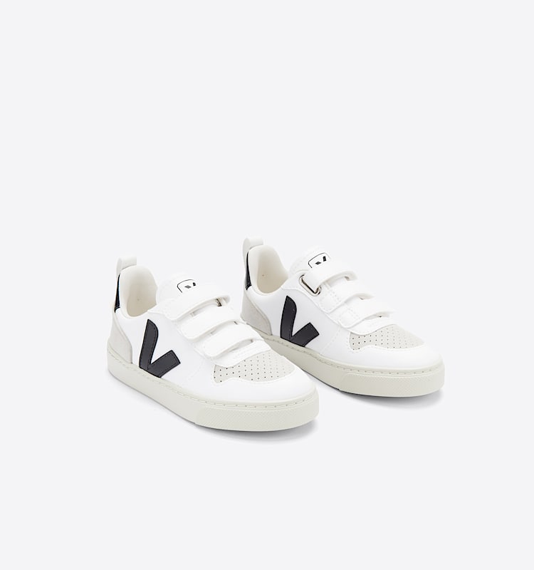 veja sneakers small-v-10 veganskt hvit CV0702565 Top view