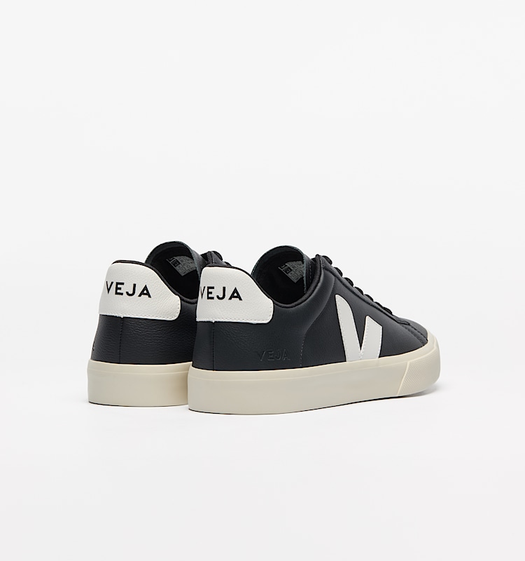 veja baskets campo cuir noir CP0501215 Back view