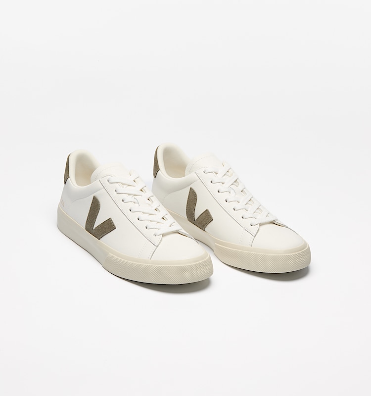 veja zapatillas campo cuero blanco CP0502347 Top view