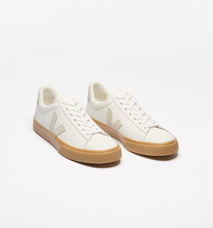 veja sneakers campo läder vit CP0503147 Top view