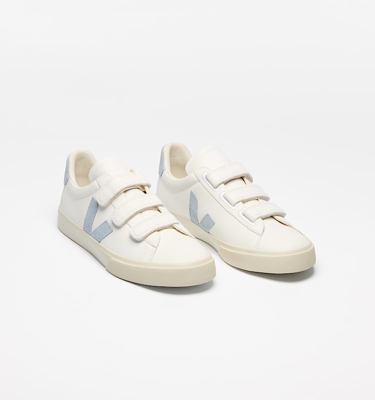 veja sneakers recife-logo läder vit RC0502946 Top view