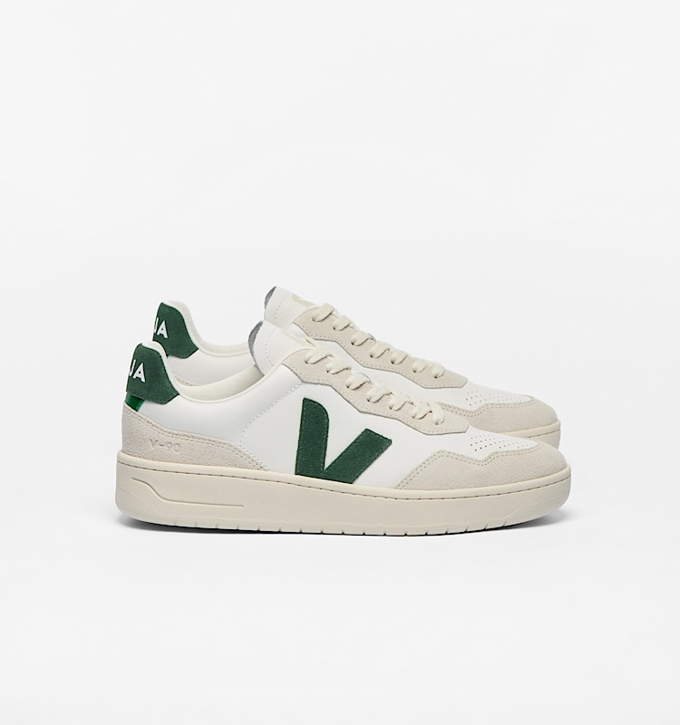 veja sneakers v-90 lær grå VD2003384 Lateral view