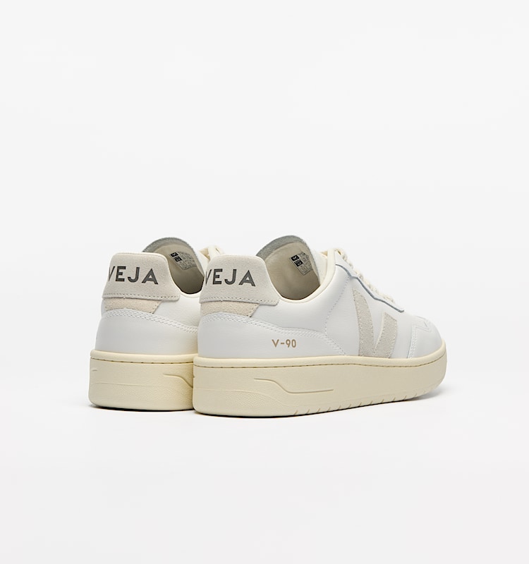 veja sneaker v-90 leder weiss VD2003655 Back view