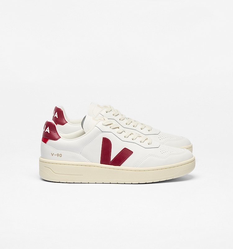 veja sneakers v-90 pelle bianco VD2003657 Lateral view