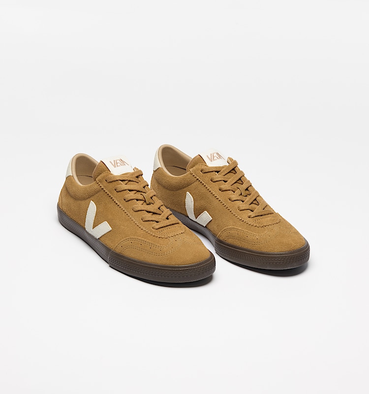 veja sneakers volley semsket-skinn brun VO0303724 Top view