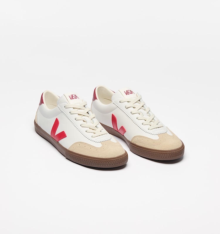 veja baskets volley cuir-biologique blanc VO2003533 Top view