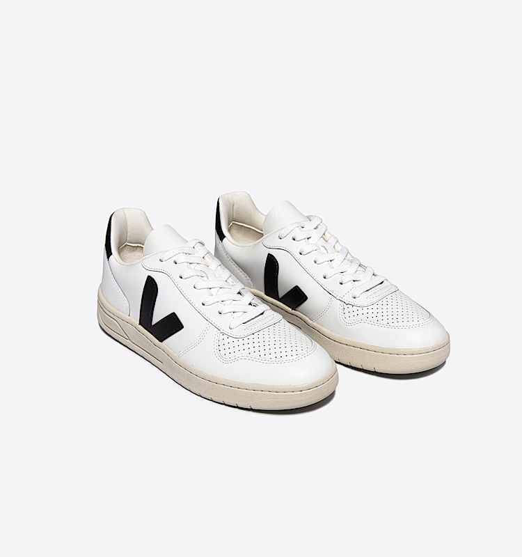 veja sneakers v-10 cuero blanco VX0200005 Top view