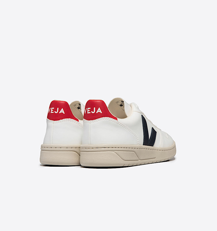 veja sneakers v-10 lær hvit VX0703096 Back view