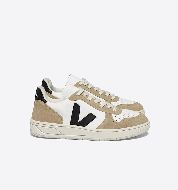 veja sneaker v-10 leder weiss VX0503138 Lateral view