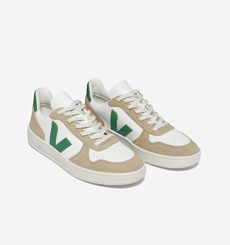 veja sneakers v-10 lær hvit VX0503146 Top view